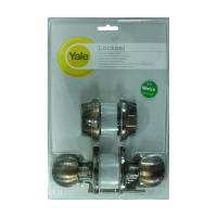 ราคา YALE ลูกบิด CB-9217US11 ทองแดง/รมดำ (1012620)