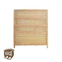 ราคา MKF ตู้รองเท้าอลูมิเนียม MK 4 ชั้น*ลายไม้ (1144477)