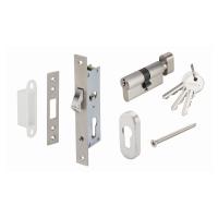 ราคา HAFELE ชุดตลับกุญแจเฟรมแคบ 499.65.014 บานเลื่อน (1149321)