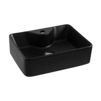 ราคา RASLAND AQ BLACK-MT อ่างล้างหน้าเซรามิค มีรูก๊อก (1216006)