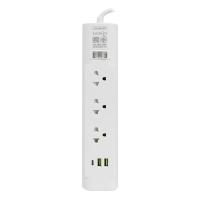 ราคา LUMIRA ปลั๊กไฟ LS-703-2U ขนาด 3 เมตร *ขาว (1246237)