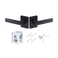 ราคา HAFELE มือจับก้านโยกห้องน้ำ 489.11.043 สีดำ (1255306)