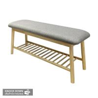 ราคา MOOVE ชั้นวางรองเท้าพร้อมเบาะนั่งขาไม้ยาง (1258581)