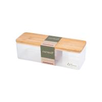 ราคา ANYHOME กล่องเหลี่ยมใส NC BB01111 ฝาไม้ (1262334)