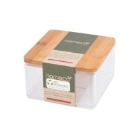 ราคา ANYHOME กล่องเหลี่ยมใส NC BB01081 ฝาไม้ (1262335)