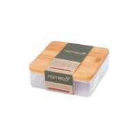 ราคา ANYHOME กล่องเหลี่ยมใส NC BB01161 ฝาไม้ (1262336)