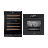ราคา KITCHEN STUDIO SET ตู้เเช่ไวน์ KSW-46B-2Z + เตาอบ 80-4 D-BK (1280361)