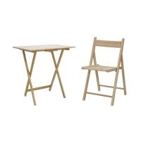 ราคา MOOVE ชุดเซ็ต โต๊ะ เก้าอี้ ไม้พารา (1280429)