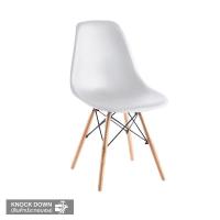 ราคา MOOVE เก้าอี้พลาสติกขาไม้ CHAIR-10W สีขาว (1287184)