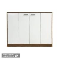 ราคา MOOVE ตู้รองเท้า 2 บานพับ ลายไม้หน้าบานขาว (1290739)