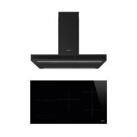 ราคา SMEG ชุดเซ็ท เตาอินดักชั่น SI1M4954D + เครื่องดูดควันกลางห้อง KLTI9L4MB (1290807)