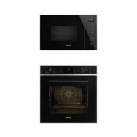 ราคา SMEG SET เตาอบ SF6400TB + เตาไมโครเวฟ FMI125N (1297114)