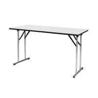 ราคา SURE โต๊ะพับขาชุบโครเมี่ยมหน้าขาวเงาOTW-60150 (1305074)