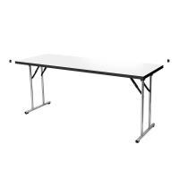 ราคา SURE โต๊ะพับขาชุบโครเมี่ยมหน้าขาวเงาOTW-60180 (1305076)