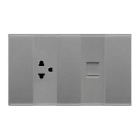 ราคา BG ชุดเต้ารับ+LAN C6 TNEGR21RJ45C6 *เทา (1308093)