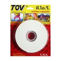 ราคา TOV เทปกาวสองหน้า 21มม.X5ม.TOV-01227 *ขาว (1010342)