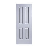 ราคา ECO-DOOR ประตูภายนอก UPVC4 80X200 สีขาว (1070109)