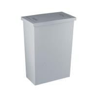ราคา DKW ถังขยะเหลี่ยม-ฝาสปริง 20ลิตรHH-308P*เทา (1074090)