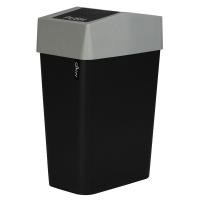 ราคา DKW ถังขยะฝาสวิงเหลี่ยม 9L. HH-226LP *เทาดำ (1080395)
