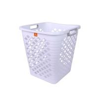 ราคา ANYHOME ตะกร้าผ้าเหลี่ยมทรงสูง 5948 *สีขาว (1079574)