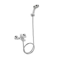 ราคา Kohler ก๊อกผสมลงอ่างอาบน้ำและยืนอาบแบบติดผนังพร้อมฝักบัวสายอ่อน รุ่น Taut K-74036T-4-CP