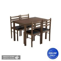 ราคา KUBIC ชุดโต๊ะอาหาร+เก้าอี้ WALD DK-BN (1305439)