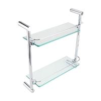 ราคา HAFELE 499.98.005 หิ้งวางของเรียบ2ชั้น คริสตัล (62705)