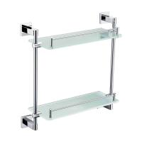 ราคา HAFELE 499.98.243 หิ้งกระจก 2 ชั้นSTAINLESSชุบ (1140401)
