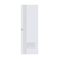 ราคา ECO-DOOR ประตูภายในUPVCเกล็ดPG2 70X200ขาว*เจาะ (1218234)