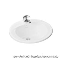 ราคา TOTO LW501R อ่างล้างหน้าฝังบนเคาน์เตอร์ (1250368)