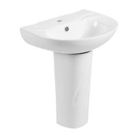 ราคา BATH&BATH BT-1661W อ่างล้างหน้าพร้อมขาตั้ง ขาว (1253160)