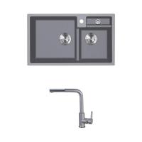 ราคา EVE (KITCHEN) SET ซิงค์ PHOENIX 900/480 GREY + ก๊อก LEXI GREY (1254157)