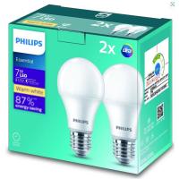 ราคา PHILIPS หลอดLED BLUB A60 E27 7W/WW *PACK2 (1257709)