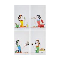 ราคา ARTE ภาพชุด เลดี้ เชฟ (4 แผ่น)10X16*A (1261651)