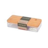 ราคา ANYHOME กล่องเหลี่ยมใส NC BB01021 ฝาไม้ (1262344)