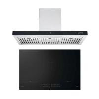 GORENJE SET เครื่องดูดควัน WHT94AXGB + เตาอินดักชั่น GI8432BSCWF