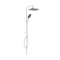 ราคา BATH&BATH BT-5003 ชุดฝักบัวก้านแข็ง โครเมี่ยม (1326832)