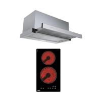 ราคา TEKA SET เครื่องดูดควันมาตรฐาน ELT 60 TURBO + เตาไฟฟ้าเซรามิก VE 2 Q BK (1297113)