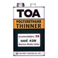 ราคา TOA ทินเนอร์ผสมโพลียูรีเทน TOA NO.43N 1/4GL (112473)