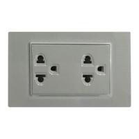ราคา MAX LIGHT TH-RG เต้ารับ 2gang socket *เทา (1122101)