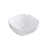ราคา RASLAND AQ WHITE-99อ่างล้างหน้าเซรามิคลายหินอ่อน (1139595)
