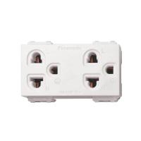 ราคา PANASONIC เต้ารับคู่เสียบขากลมแบนมีกราวด์ WEGN15929 (1152094)