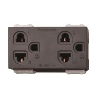 ราคา PANASONIC เต้ารับคู่มีกราวด์ WEGN 15929 H เทา (1155622)