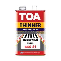 ราคา TOA ทินเนอร์สีทาถนน TOA NO.81 1/4 GL (1248291)