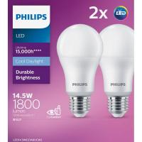 ราคา PHILIPS หลอดLED 14.5W/DL E27/PACK2 2CT/3 APR (1261259)