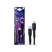 ราคา VEXXO สายชาร์จแบบซิลิโคน เอ-ไทป์ซี สีดำ 1เมตร (1281428)