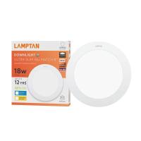 ราคา LAMPTAN LED DOWNLIGHT 8นิ้ว ULTRA SLIM 18W DLกลม (1085801)