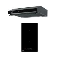 ราคา EVE (KITCHEN) ชุด SET เครื่องดูดควันมาตรฐาน HF-BK102TOUCH-60 + เตาอินดักชั่น HB30-1FZ361/SC (1290834)