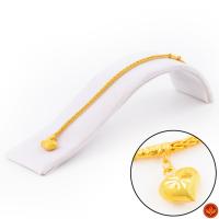 ราคา LSW สร้อยข้อมือทองคำแท้ 2 สลึง (7.58 กรัม) ลายเกลียวตะกร้อห้อยปลายหัวใจ BD-173 (8539920387)