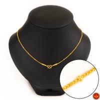 ราคา LSW สร้อยคอทองคำแท้ 2 สลึง (7.58 กรัม) ลายซีตรองคั่นเม็ดทั้งเส้น ND-150 (22462171434)